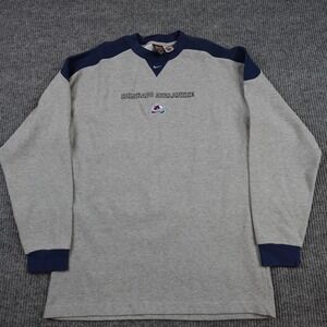 Colorado Avalanche Sweatshirt Mens Medium Gray NHL Hockey Nike Crewneck